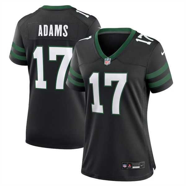 Women%27s New York Jets #17 Davante Adams Black Stitched Jersey Dzhi->new york jets->NFL Jersey